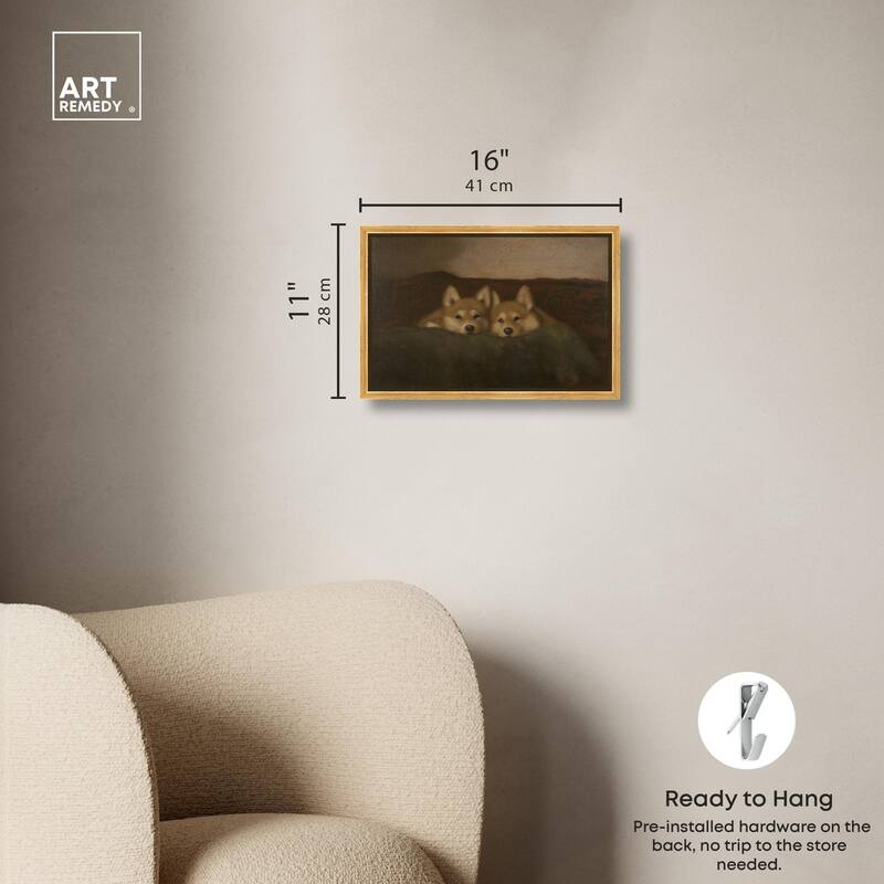 Rustic Dog Days Canvas by Art Remedy