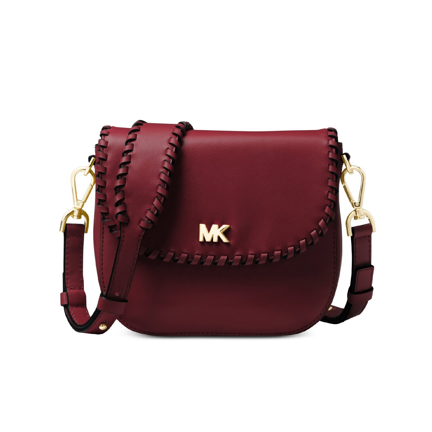 michael kors half dome leather crossbody