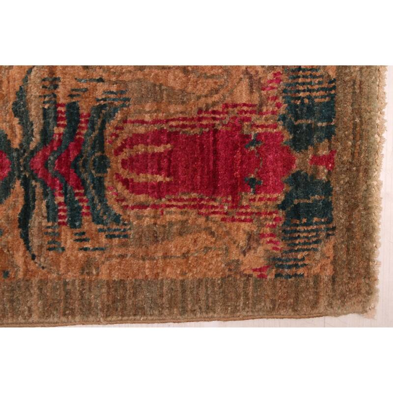 ECARPETGALLERY Hand-knotted Vibrance Brown Wool Rug - 9'1 x 12'1