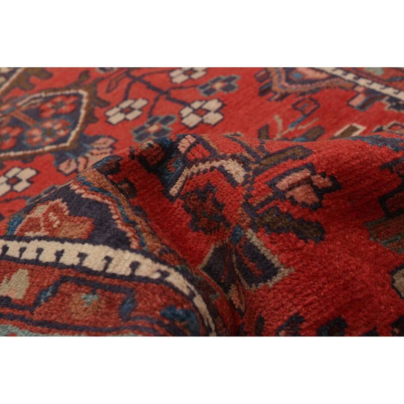 ECARPETGALLERY Hand-knotted Anadol Red Wool Rug - 3'7 x 10'2