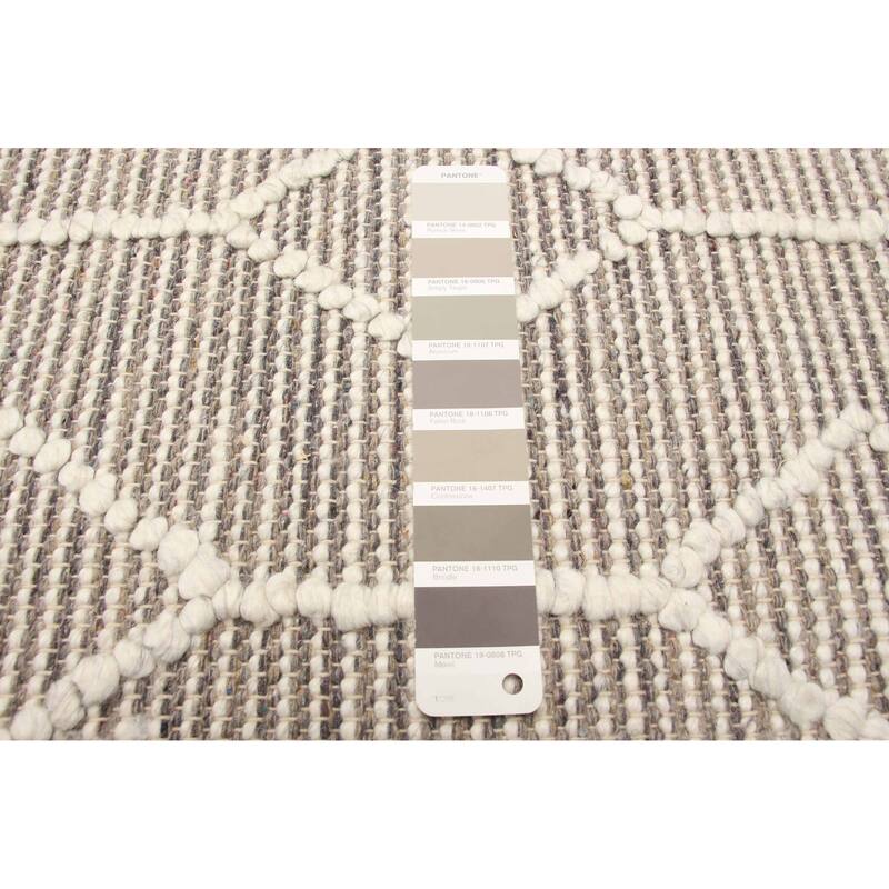 ECARPETGALLERY Braid weave Sienna Taupe Wool Rug - 5'1 x 8'2