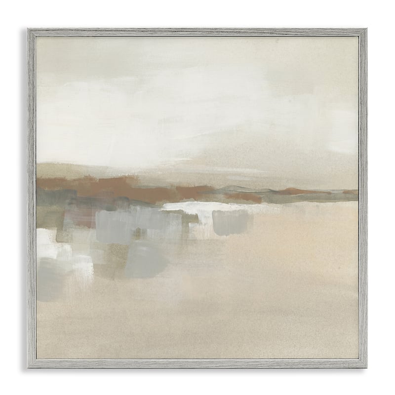 Stupell Southwestern Dunes Abstraction Framed Giclee Art Design By June Erica Vess - 24 x 24 - Grey