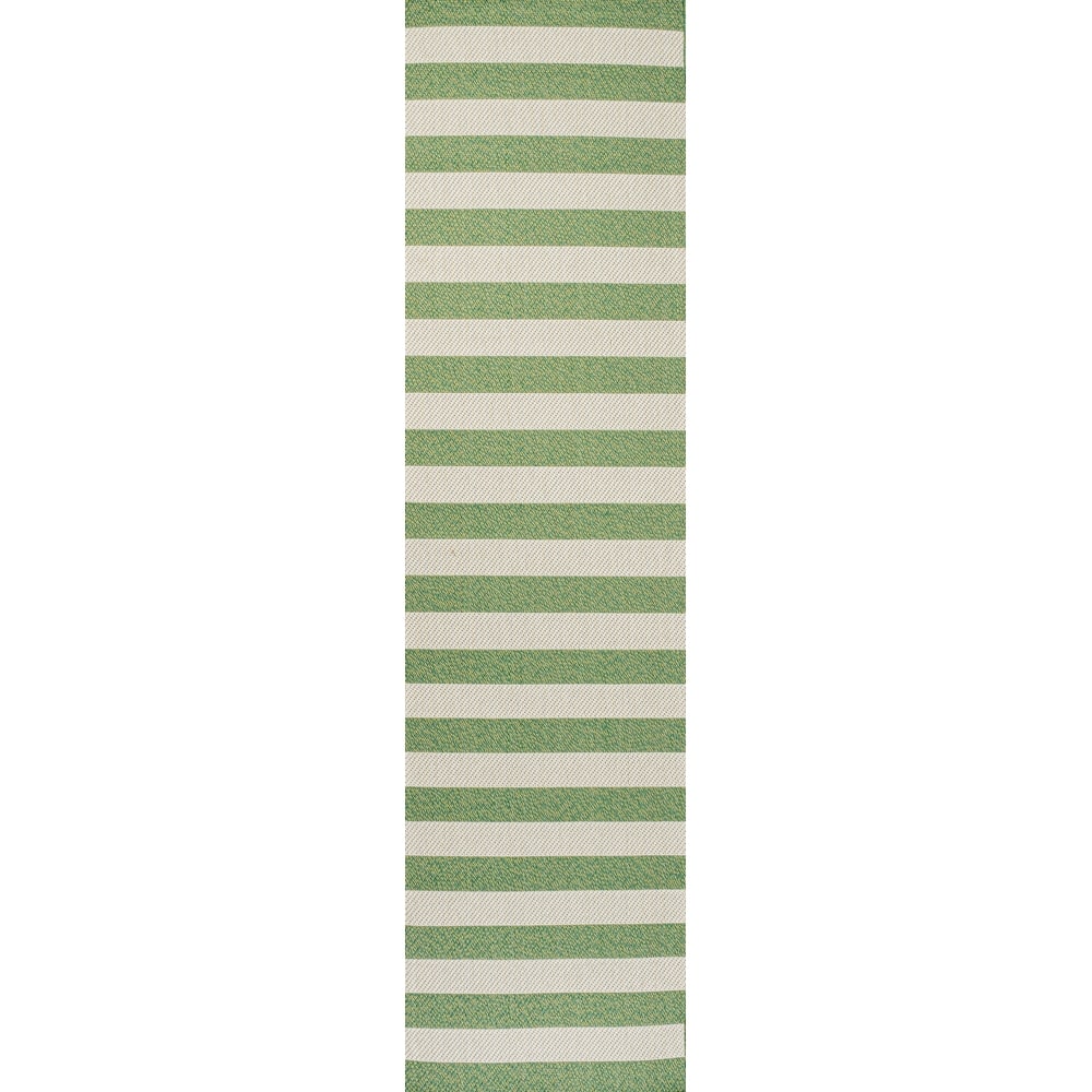 JONATHAN Y Vinales Two-Tone Wide Stripe Indoor/Outdoor Area Rug