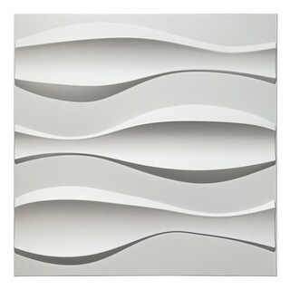 Art3d 3D Wall Panels PVC Wave Design III (32 Sq.Ft) - Bed Bath & Beyond ...