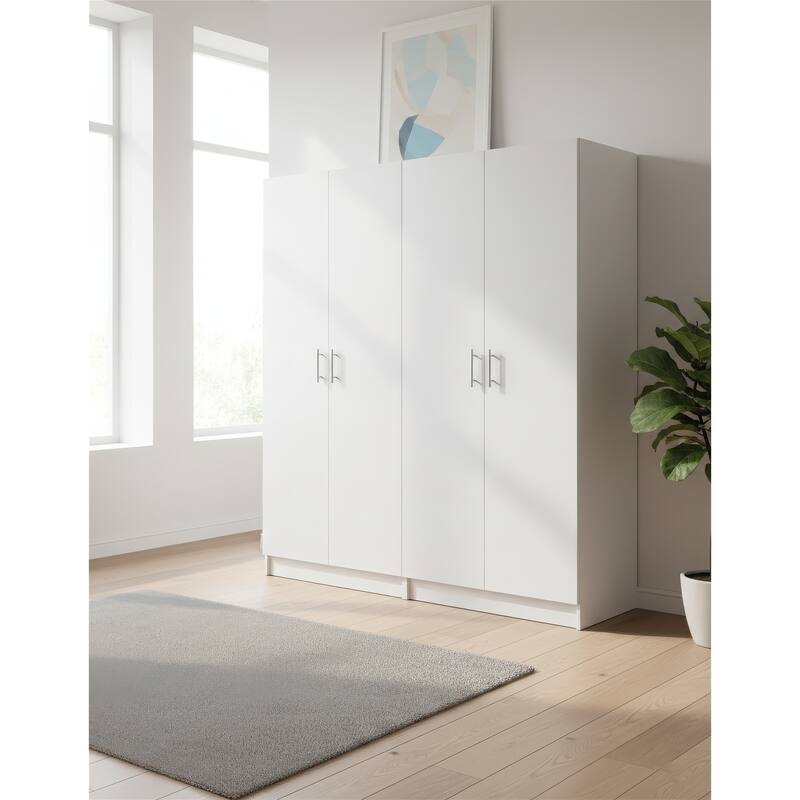 Modex Multi-Purpose Utility Storage Cabinet (2-Piece Set) - W 63″ × D 15.7″ × H 70.9″