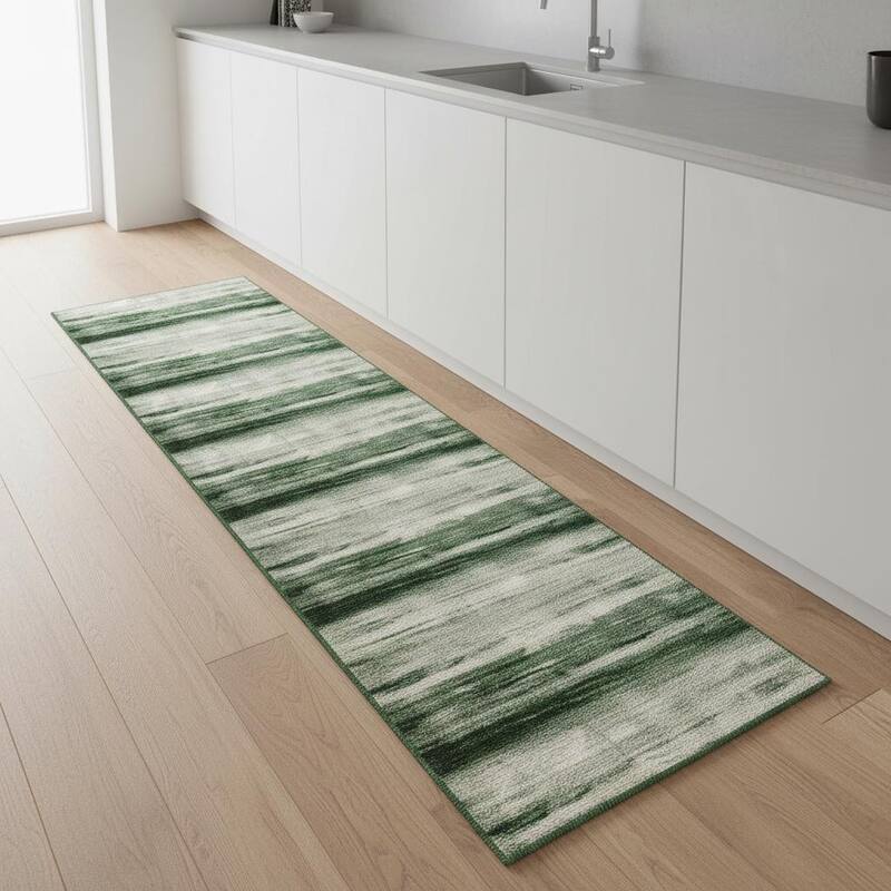 HomeRoots Abstract Modern Rectangle Area Rug - 2' X 8'