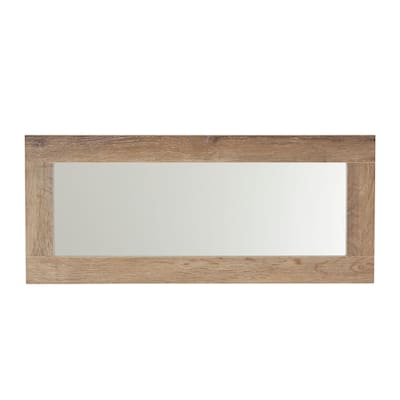 Household Essentials Decorative Wall Mirror, Ashwood - 0.8"L x 29.5"W x 12.5"H