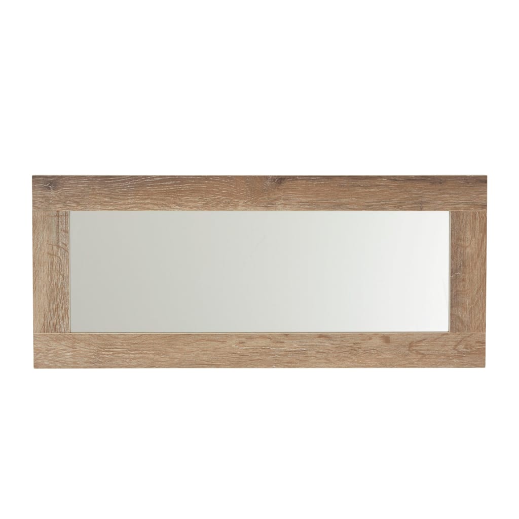 Household Essentials Decorative Wall Mirror, Ashwood - 0.8"L x 29.5"W x 12.5"H