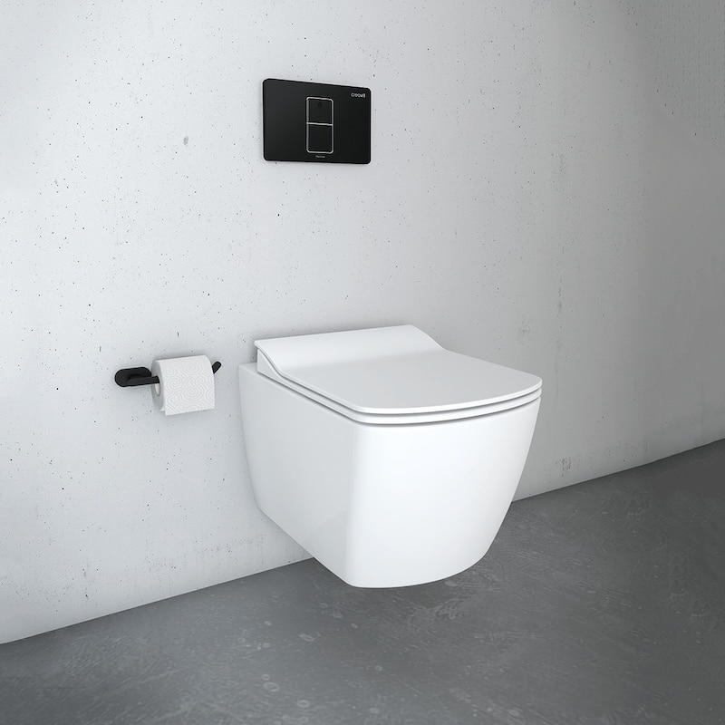 WS Bath Collections Elegant 1.28 GPF Wall Mounted One Piece Elongated