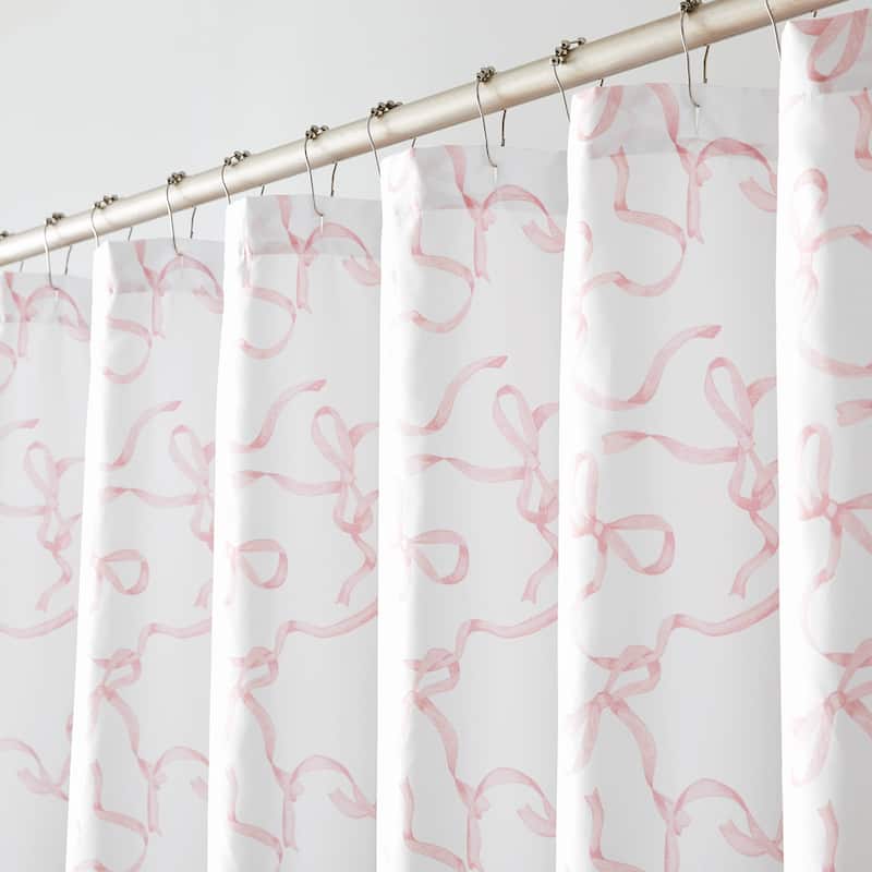 Truly Soft Printed Bow Shower Curtain