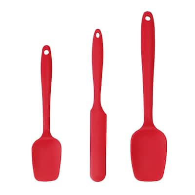 Silicone 3 Pcs Heat Resistant Non-scratch Turner Non Stick Spatula Set