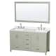 Option Light Green / Giotto Quartz Top / Brushed Nickel