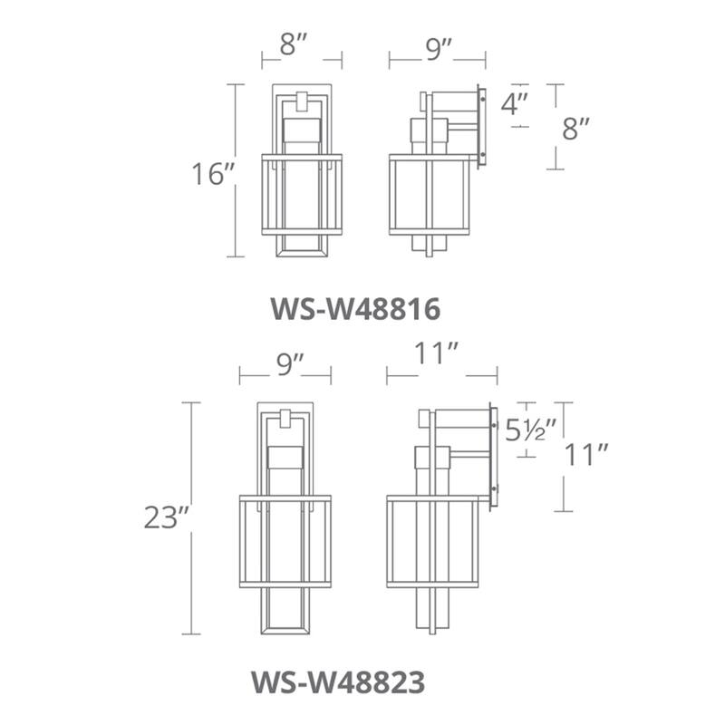 Urban 10in LED Indoor or Outdoor Wall Light 3000K