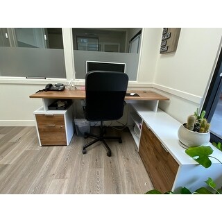 Jamestown 72w L Shaped Desk With Drawers By Bush Business Furniture Overstock 30295938