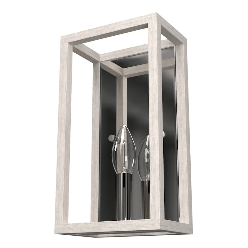 Hunter Squire Manor 1-Light Wall Sconce - Hallway, Bathroom, Bedroom - Modern Farmhouse, Transitional - Damp Rated!