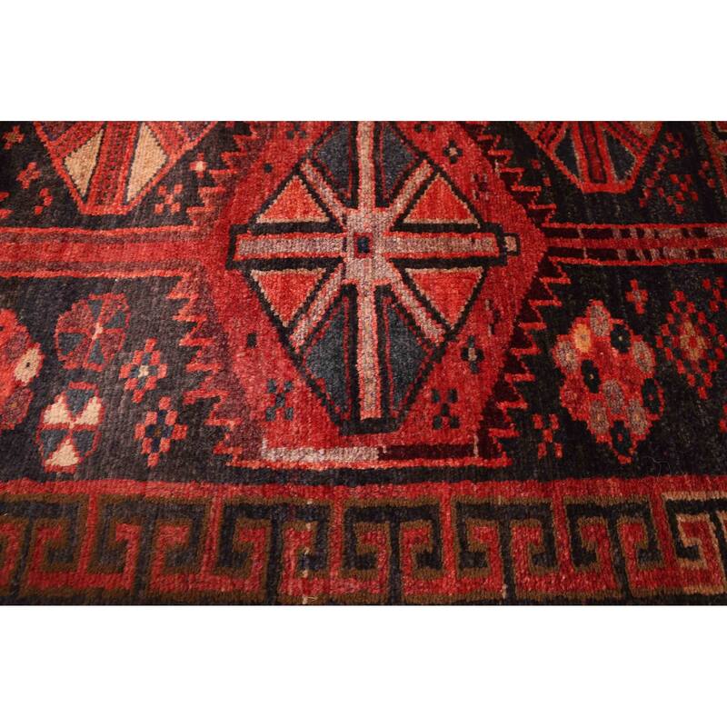 ECARPETGALLERY Hand-knotted Melis Vintage Red Wool Rug - 4'5 x 6'0