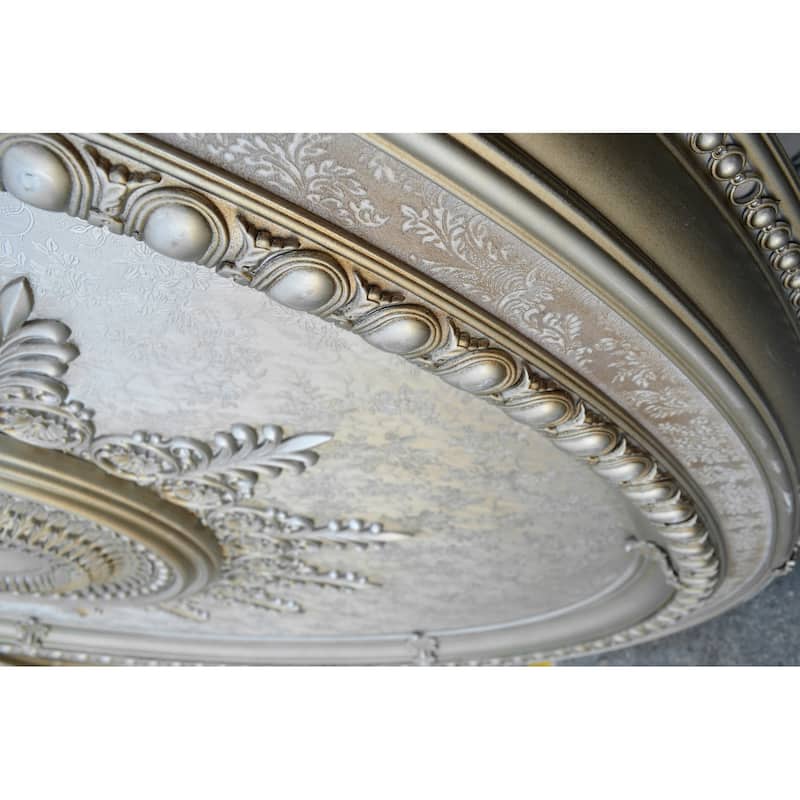Champagne Large Oval Chandelier Ceiling Medallion 79 inches