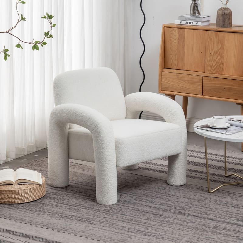 SEYNAR Modern Unique Design Upholstered Accent Chair for Living Room