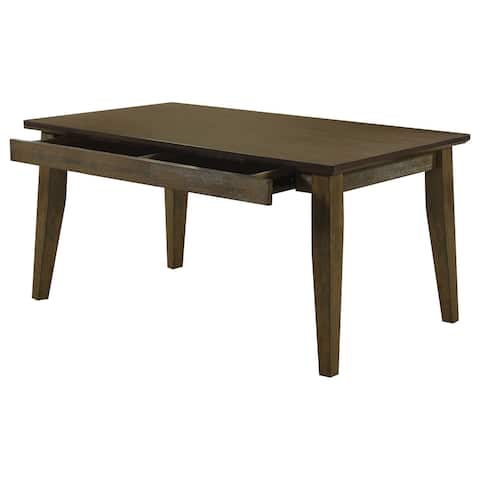 Rayleene Medium Brown Rectangular Storage Dining Table