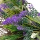 preview thumbnail 5 of 6, Lavender and Spring Foliage Artificial Floral Wreath - 24"