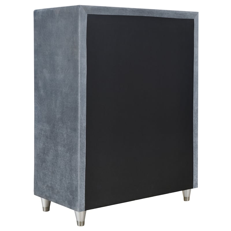 Antonella Modern Classic 5-drawer Upholstered Bedroom Chest