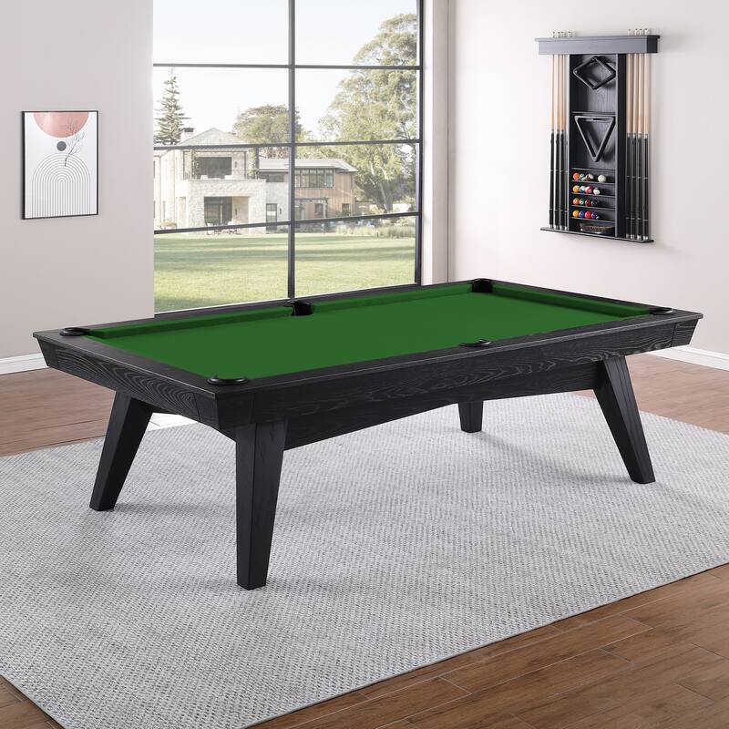Modulite Slate Pool Table 8ft W/ Dining Top - Black