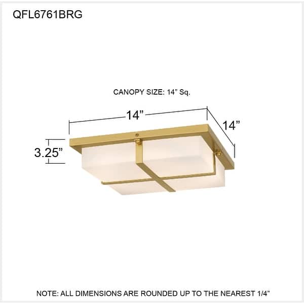 Armstrong Integrated LED Brushed Gold Flush Mount