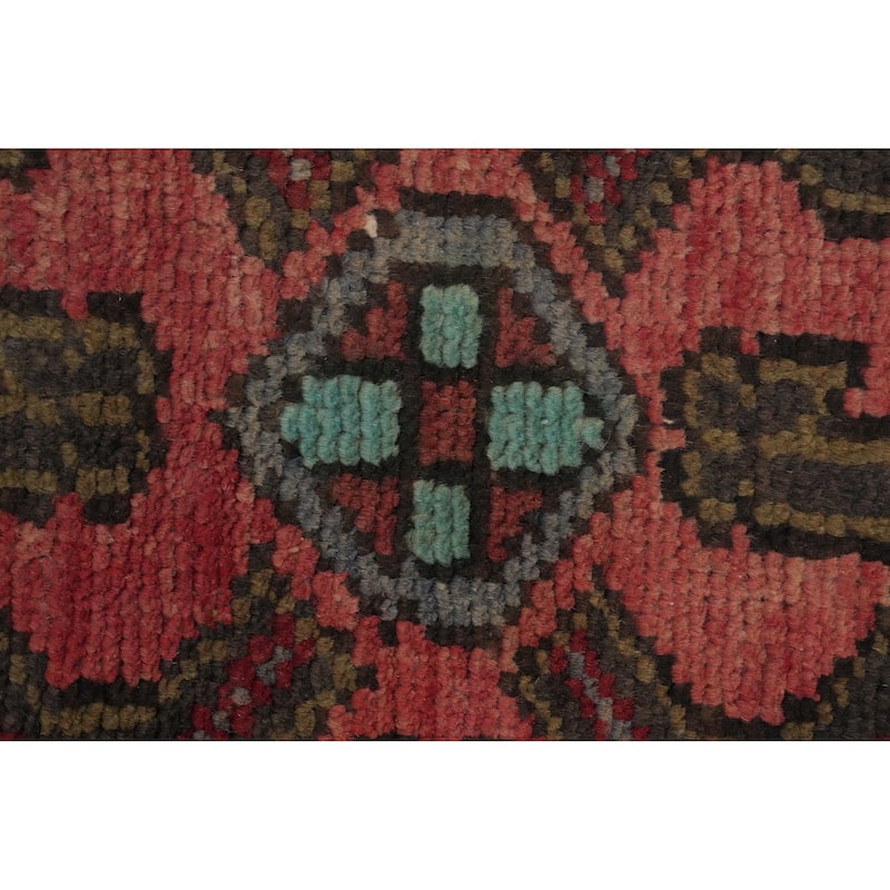 Hand Knotted Oriental 100% Wool Carpet Traditional Medallion Red Heriz Area Rug - 11' 4'' X 8' 1''