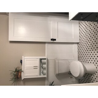 RiverRidge Somerset Collection Two-Door Wall Cabinet, White