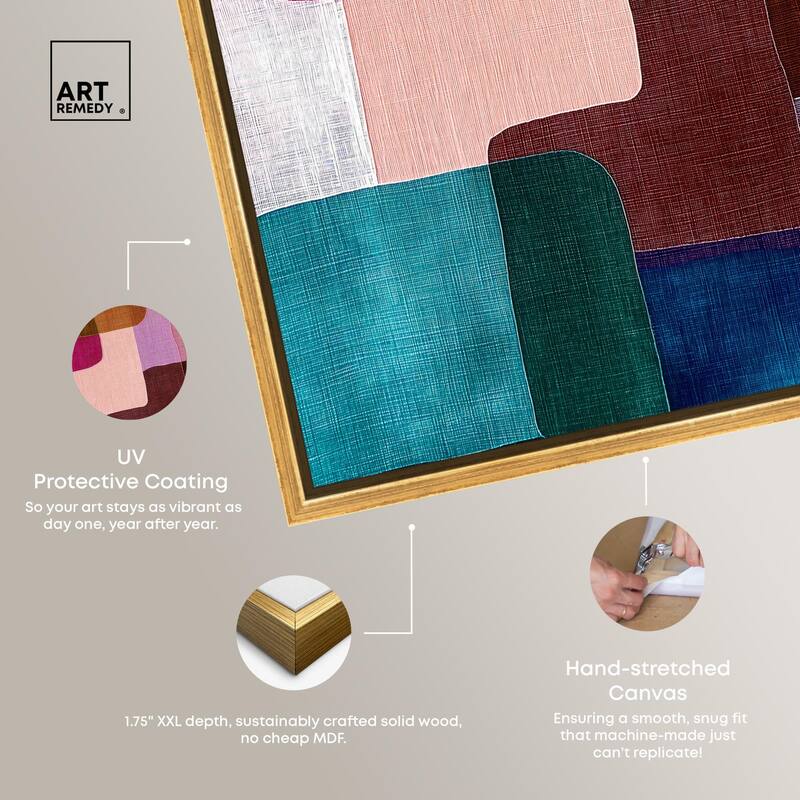 Color Block Cadence III Canvas by Art Remedy