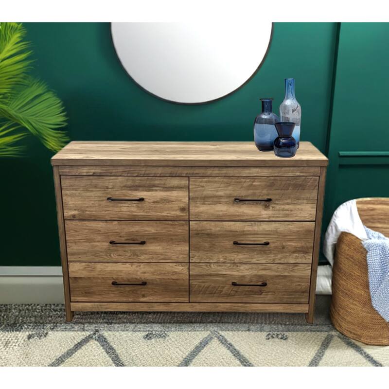 Slide Logic 6 Drawer Low Boy Dresser