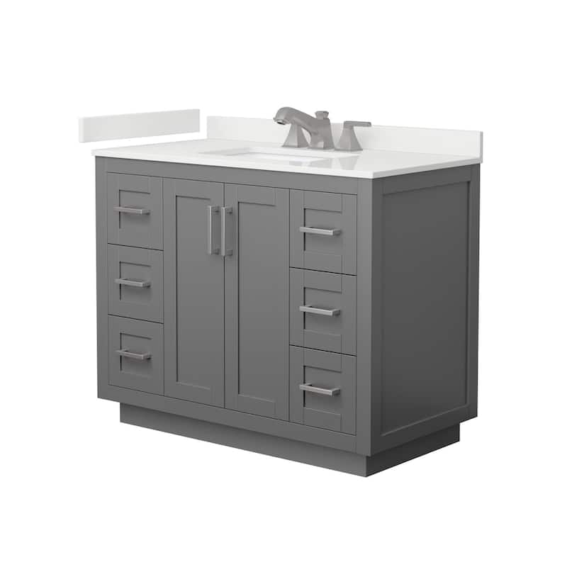 Wyndham Collection WCF292942S-QTZ-US3MXX Miranda 42" Free Standing
