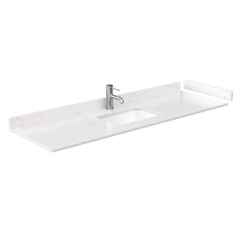 Beckett 66 Inch Single Vanity, Cultured Marble Top