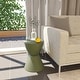preview thumbnail 1 of 144, Boyd 16" Hourglass Side Table - Modern Ribbed Accent Table with Hidden Storage - Indoor/Outdoor Weather-Resistant End Table