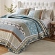 preview thumbnail 2 of 9, Greenland Home Fashions Thalia Velvet-Embellished Cotton Quilt Set