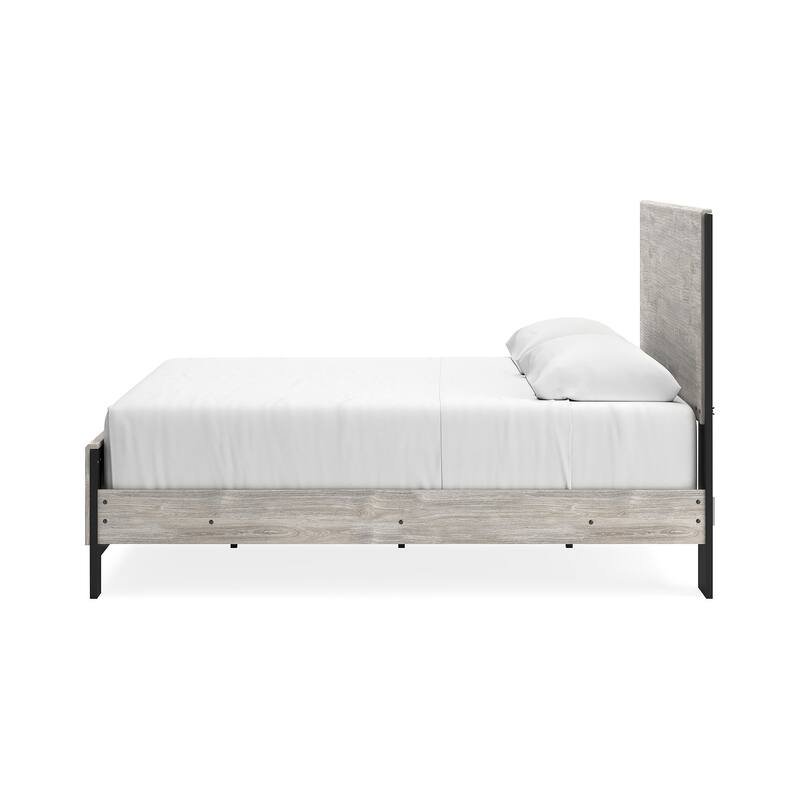 Signature Design by Ashley Vessalli Gray/Black Panel Bed