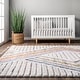preview thumbnail 6 of 5, Nuloom Geometric Angela High-Low Modern Diamond Tassel Area Rug