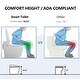 preview thumbnail 10 of 18, Smart Toilet Bidet Combo with Foot Sensor Open Cover/Seat, LED Display, Self-Cleaning Nozzle, Heated Seat, Night Light
