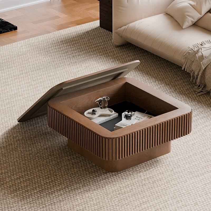 31.5'' Square Coffee Table with Storage