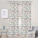 preview thumbnail 14 of 22, DriftAway Ada Floral Botanical Print Flower Leaf Lined Blackout Window Curtains