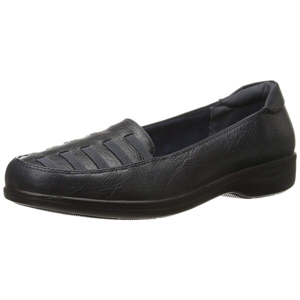 Easy Street Womens genesis Leather Closed Toe Loafers