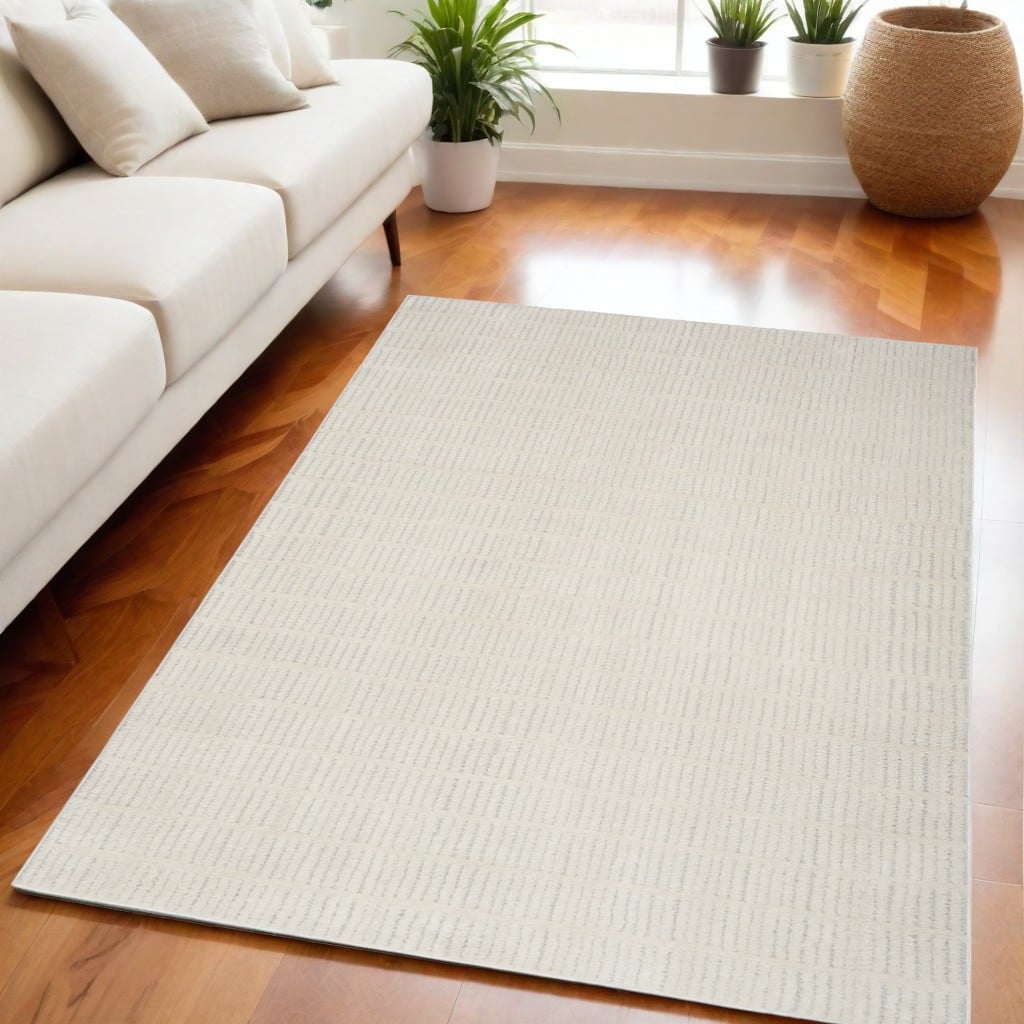 Power Loomed Abstract Modern Stain Resistant Area Rug - 84' X '63' X '0.63
