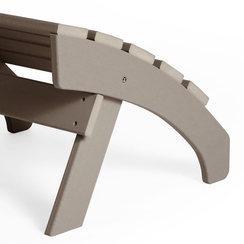 Polytrends Altura Outdoor Adirondack Folding Ottoman