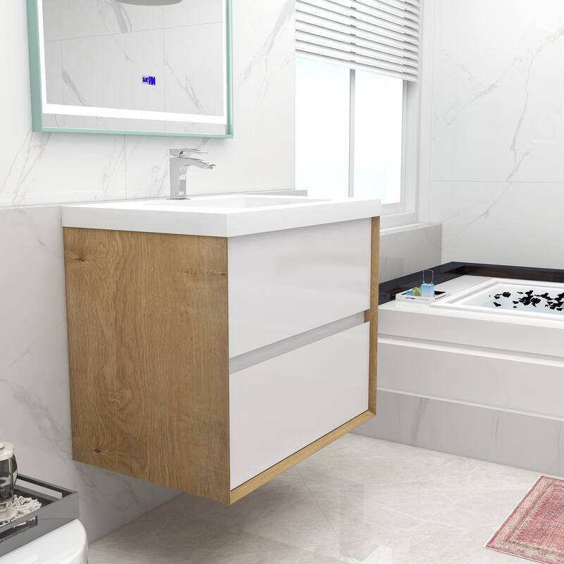 Selina 30" Wall Mounted Vanity with Single Sink - 30
