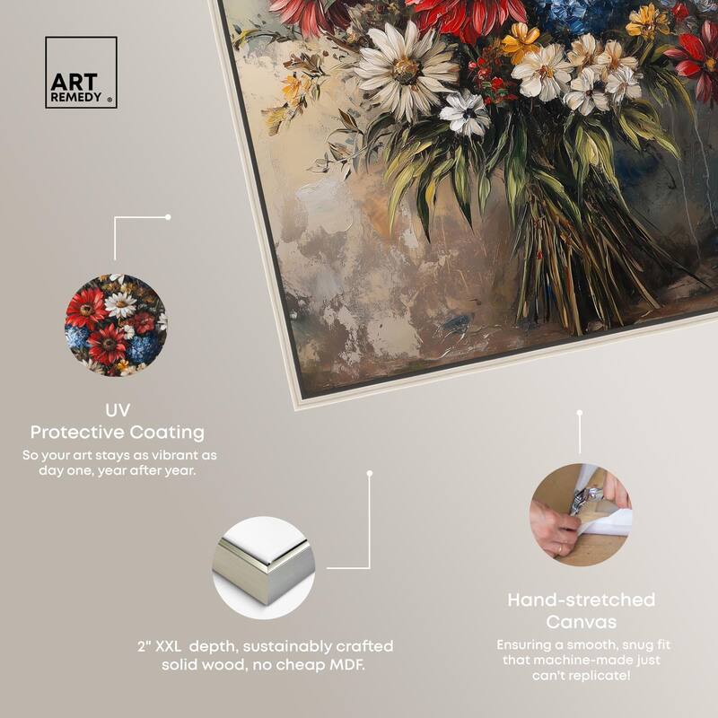 Symphony of Flowers II Canvas by Art Remedy