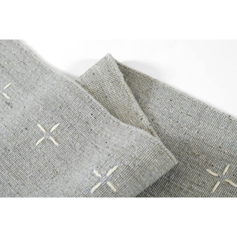 Momeni Oliver Geometric Wool and Polyester Hand Loomed Area Rug