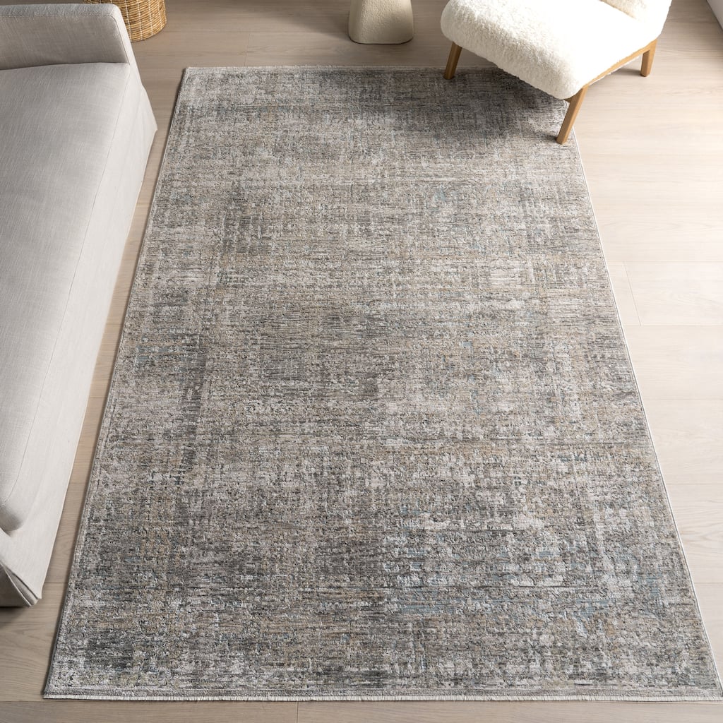 Nuloom Kiva Medallion Fringe Area Rug