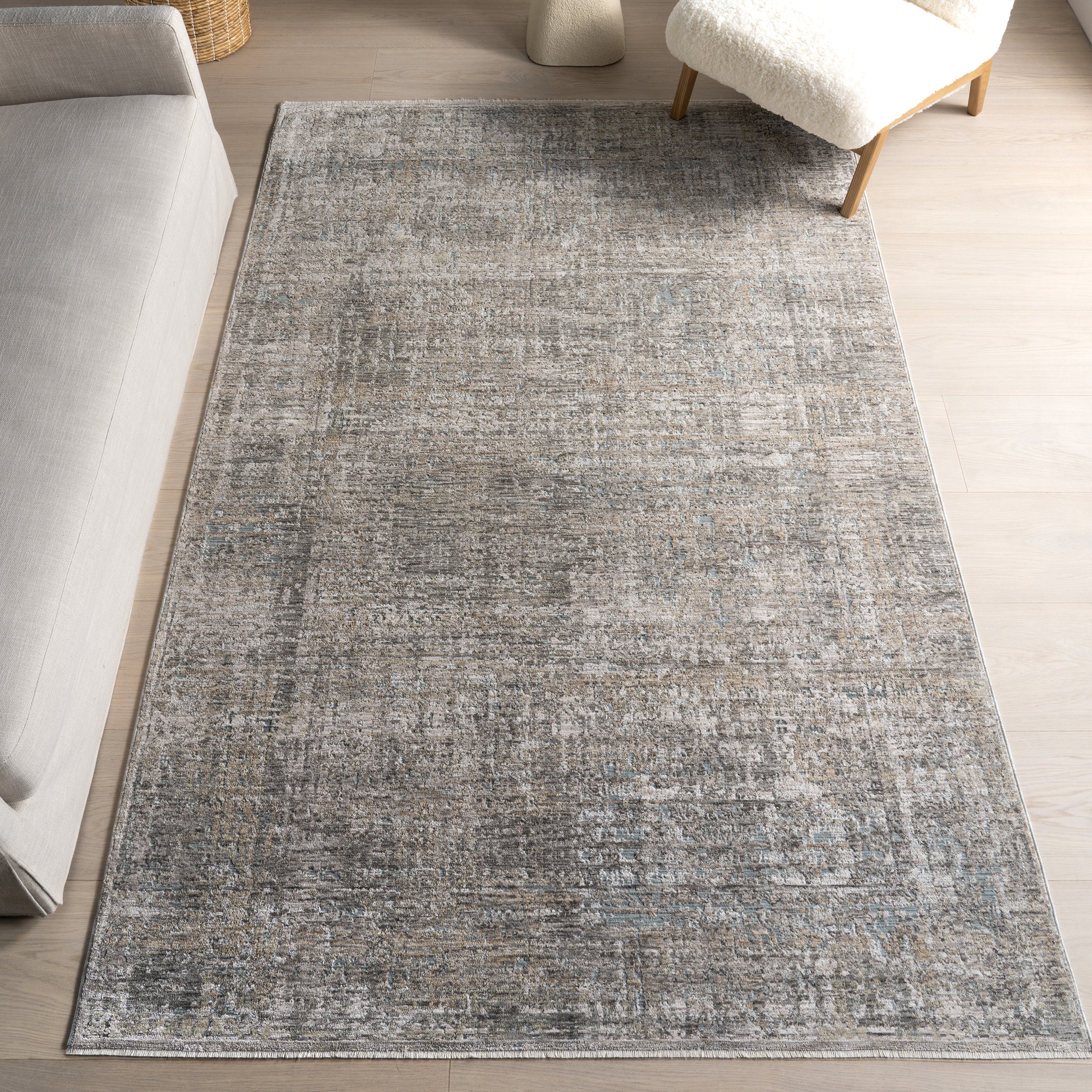 Nuloom Kiva Medallion Fringe Area Rug