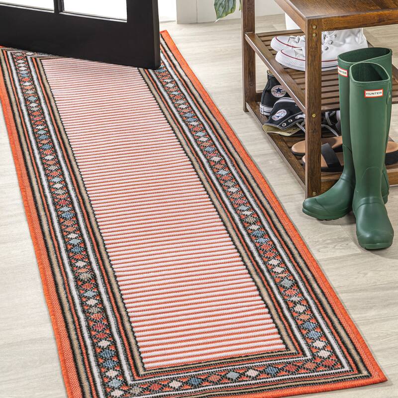 JONATHAN Y Star Abstract Swirl Area Rug