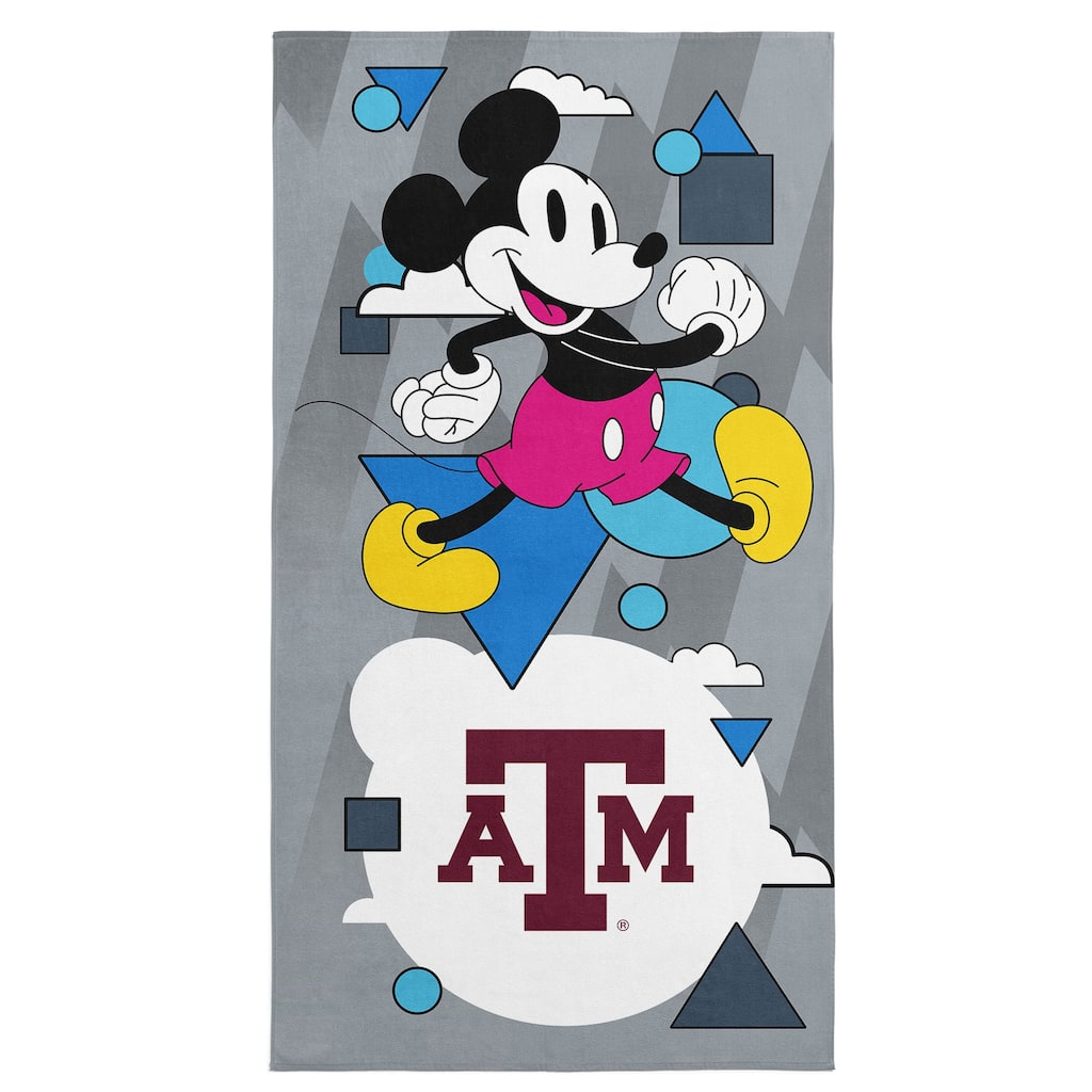 NCAA Disney Mickey Mouse Good Vibes Microfiber Beach Towel